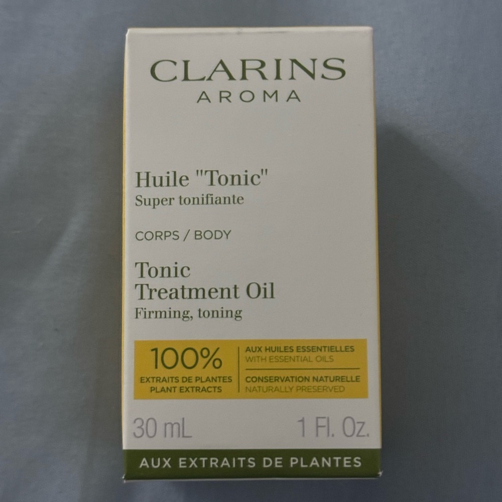 Clarins Aroma Tonic Treatment Oil - White and Green Packaging